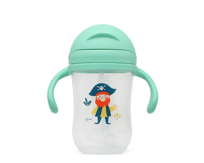 TAZA APRENDIZAJE CON PAJITA STEP 3 300ML CON ASAS DE KIOKIDS