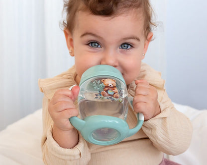 Taza de aprendizaje 270 ml salvia de Kiokids