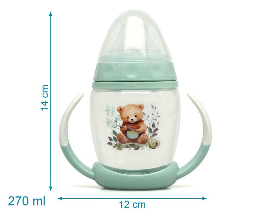 Taza de aprendizaje 270 ml salvia de Kiokids