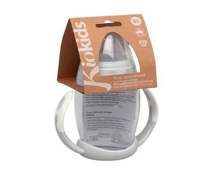 Taza de aprendizaje hojas 270 ml de Kiokids