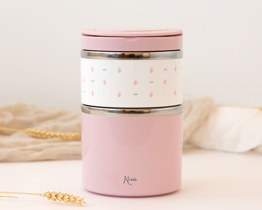 TERMO PAPILLERO CON DOS COMPARTIMENTOS DE ACERO INOXIDABLE KIOKIDS