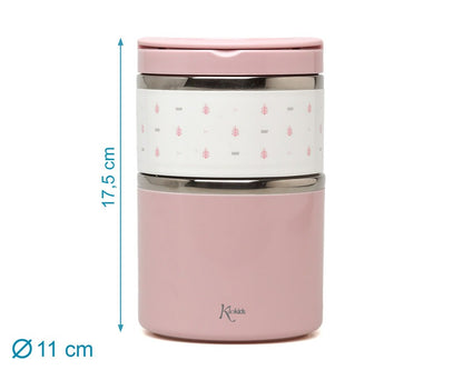 TERMO PAPILLERO CON DOS COMPARTIMENTOS DE ACERO INOXIDABLE KIOKIDS
