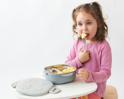 CAJA ALMUERZO ACERO INOXIDABLE KIOKIDS