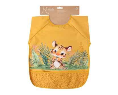 Babero Impermeable tigre Con Mangas de Kiokids