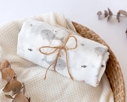 Muselina Bambú Oceano 120x120 Kiokids