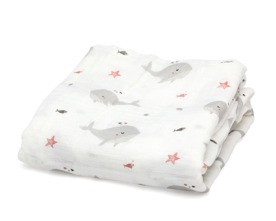 Muselina Bambú Oceano 120x120 Kiokids