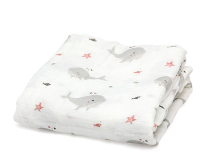 Muselina Bambú Oceano 120x120 Kiokids