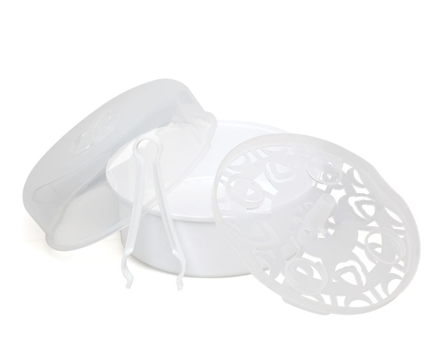 Esterilizado para microondas con pinzas Kiokids