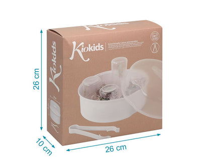 Esterilizado para microondas con pinzas Kiokids