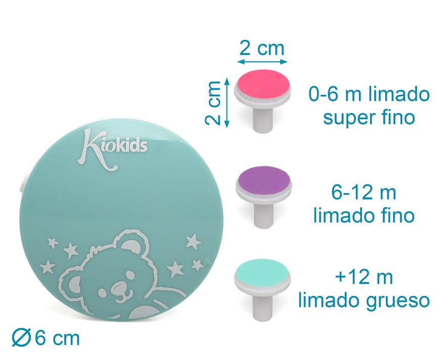 Set de manicura eléctrico para bebés Kiokids