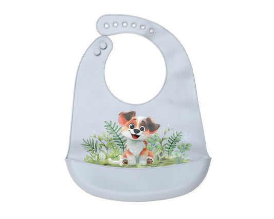 Babero Silicona Perrito Kiokids