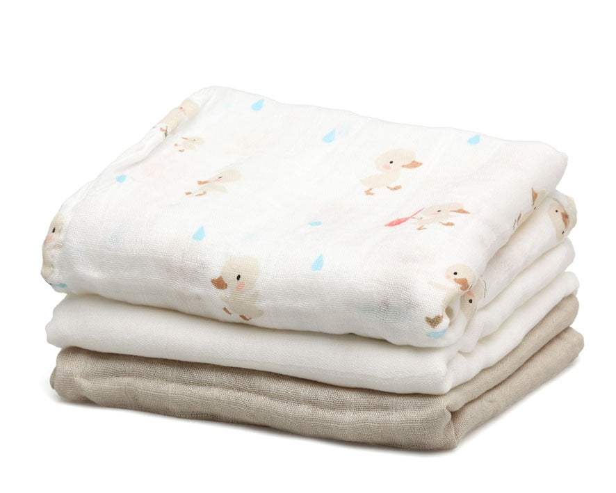 Pack 3 Gasitas 70x70cm de Bambú Kiokids