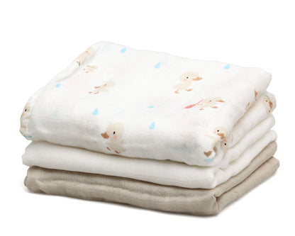 Pack 3 Gasitas 70x70cm de Bambú Kiokids