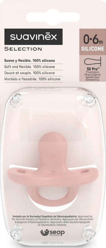 Chupete Todo Silicona Tetina Fisiológica SX PRO 0-6M de Suavinex