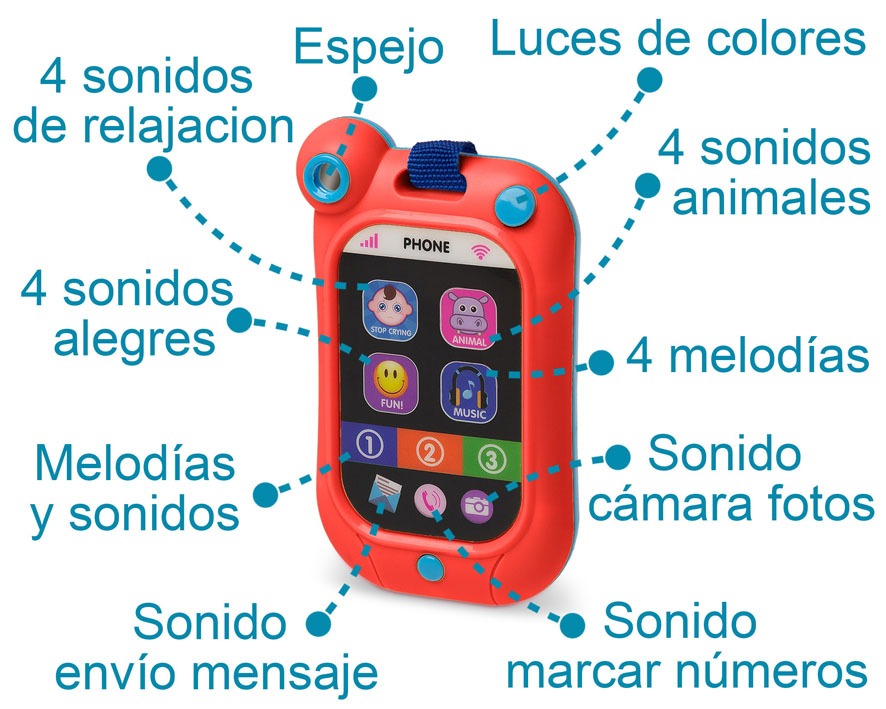 Teléfono Musical de Juguete Para Bebes de Kiokids