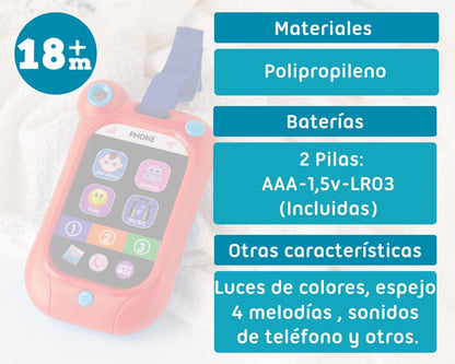 Teléfono Musical de Juguete Para Bebes de Kiokids