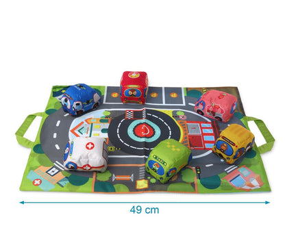 Mantita Circuito con Coches Para Bebes de Kiokids