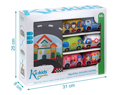 Mantita Circuito con Coches Para Bebes de Kiokids