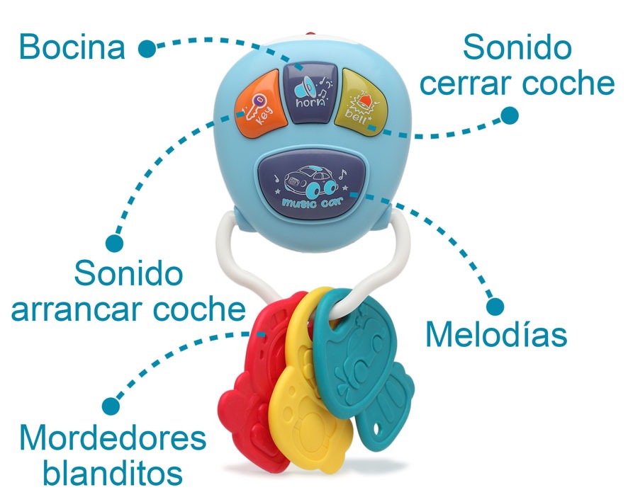 Llavero de coche musical para bebés de Kiokids