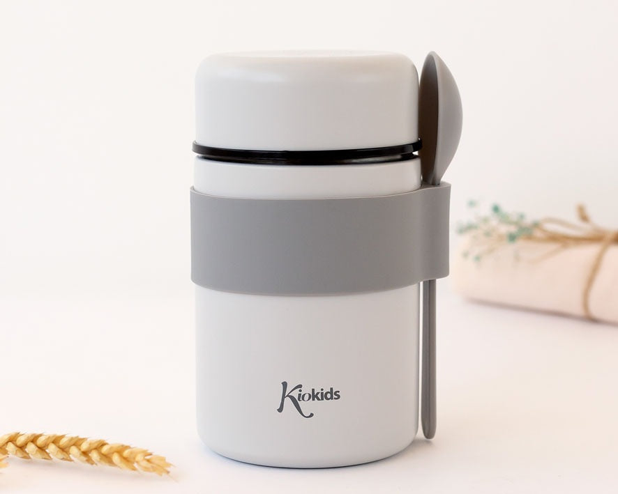 Termo Papillero Acero Inoxidable con Cuchara de Kiokids