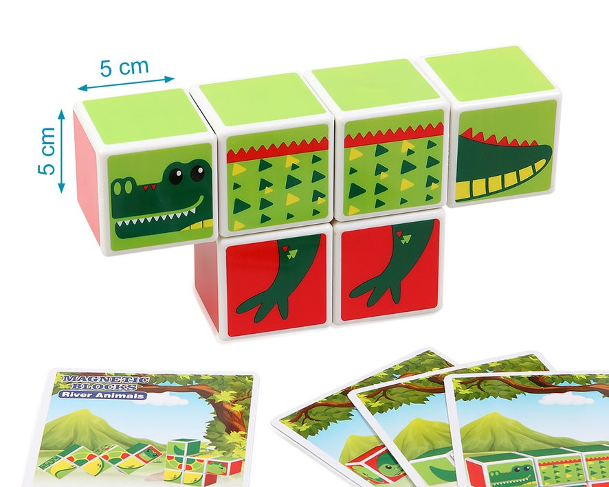 Puzzlee Infantil Bloques Magneticos 6 Pcs de Kiokids