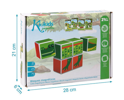 Puzzlee Infantil Bloques Magneticos 6 Pcs de Kiokids