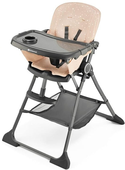 Kinderkraft FOLDEE Trona Bebé, ergonómica, cómoda, reclinable, plegable