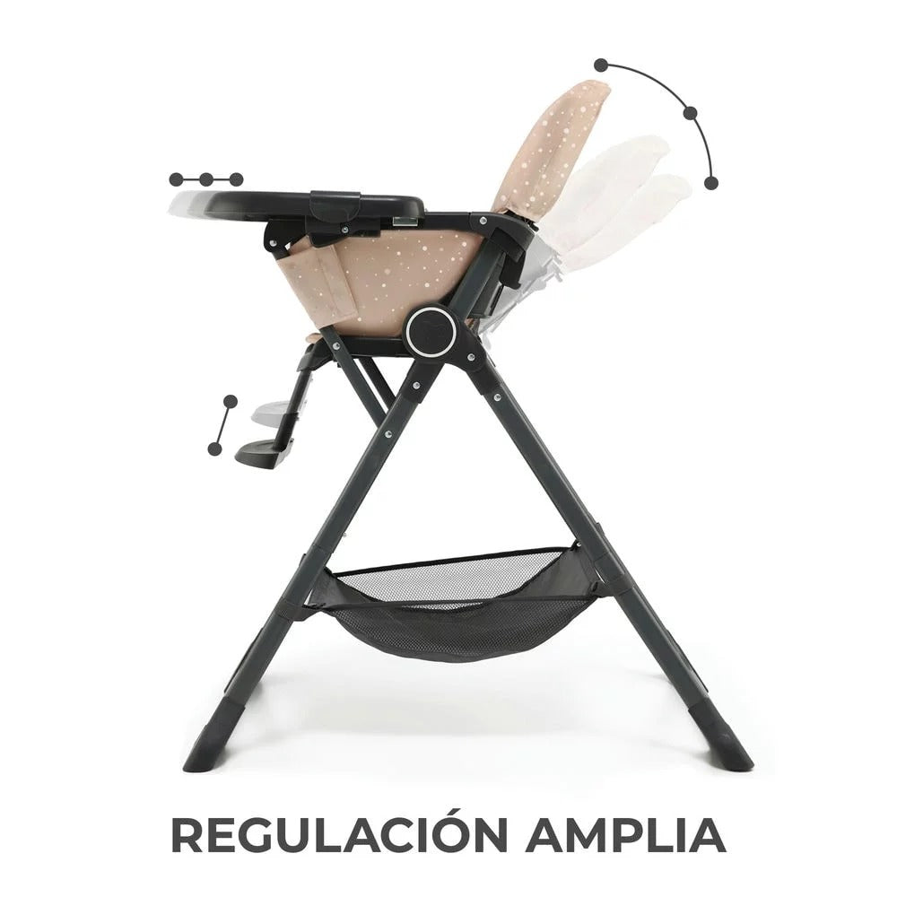 Kinderkraft FOLDEE Trona Bebé, ergonómica, cómoda, reclinable, plegable