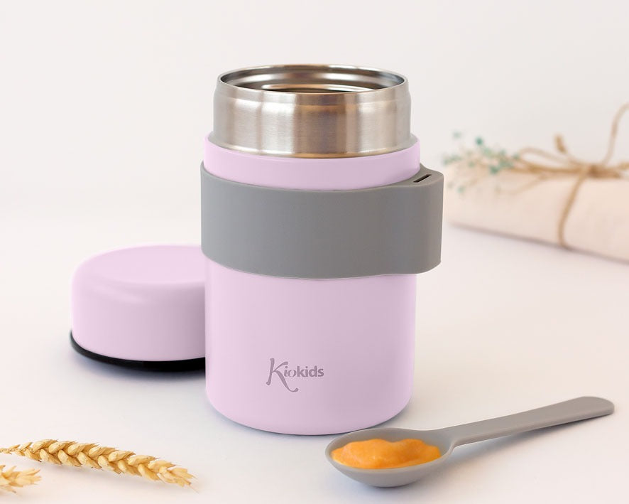 Termo Papillero Acero Inoxidable con Cuchara de Kiokids