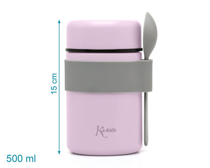 Termo Papillero Acero Inoxidable con Cuchara de Kiokids