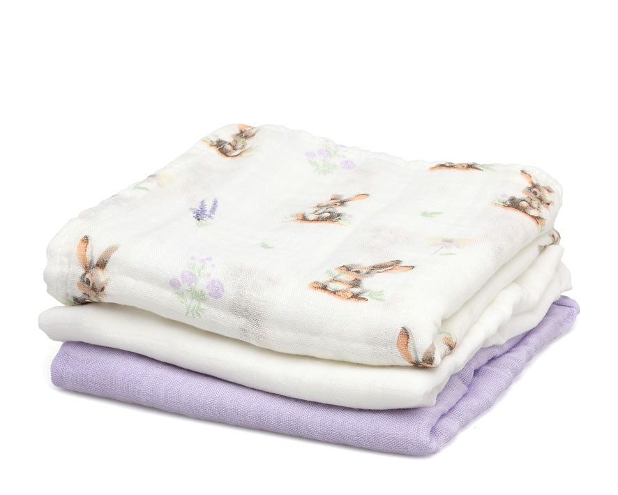 Pack 3 Gasitas 70x70cm de Bambú Kiokids