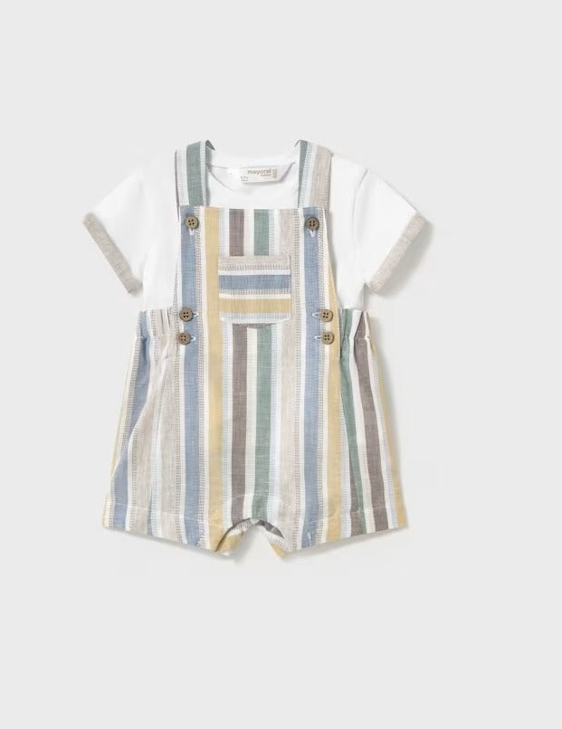 Conjunto peto y camiseta con lino 1621 Mayoral