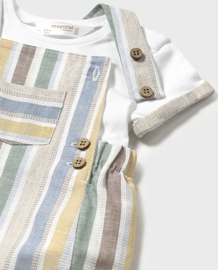 Conjunto peto y camiseta con lino 1621 Mayoral