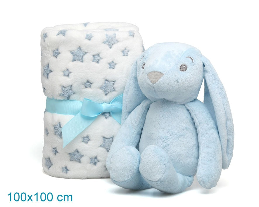 Set Peluche Conejito con Manta Polar de Kiokids