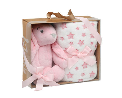 Set Peluche Conejito con Manta Polar de Kiokids