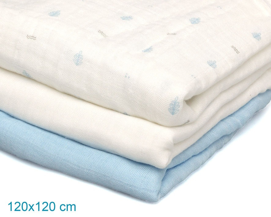 Pack 3 Gasitas 70x70cm de Bambú Kiokids