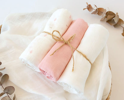 Pack 3 Gasitas 70x70cm de Bambú Kiokids