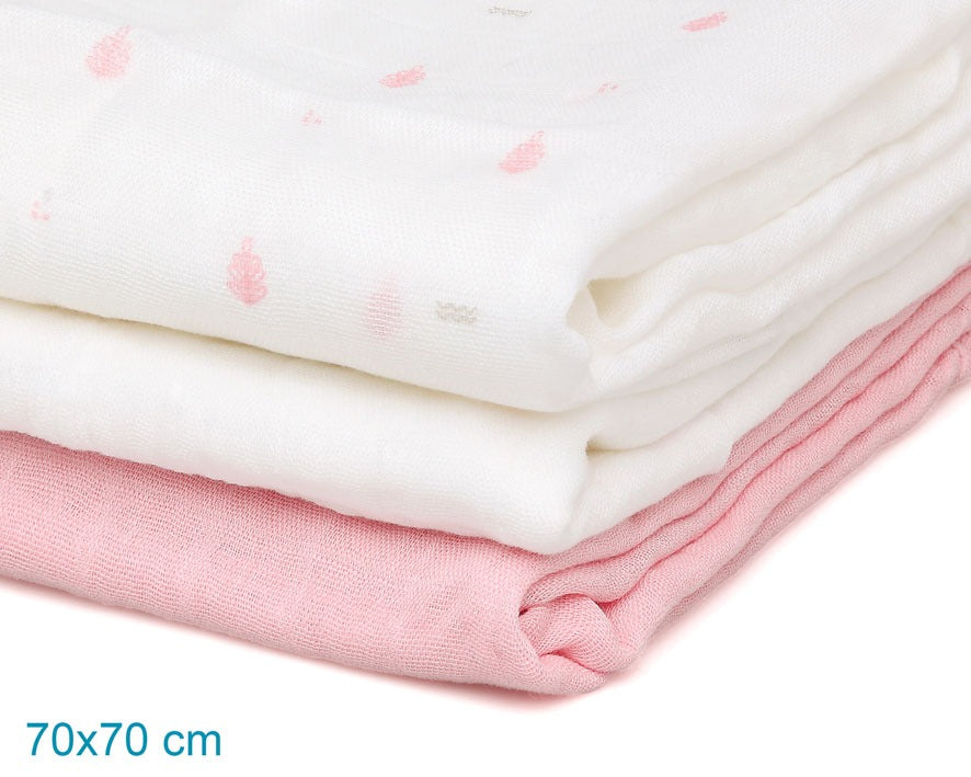 Pack 3 Gasitas 70x70cm de Bambú Kiokids