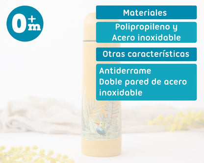 Termo para Líquidos 500ml Estampado Hojas de Kiokids