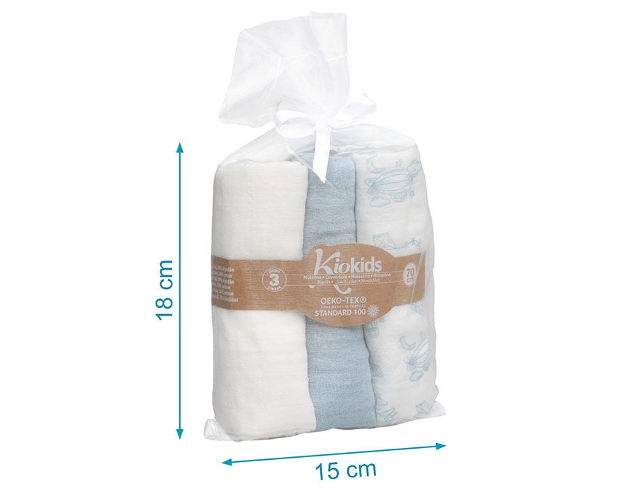 Pack de 3 Juntas de Bambu 70x70cm Kiokids