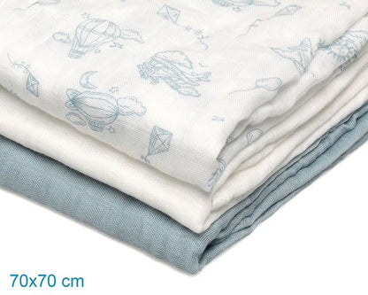 Pack de 3 Juntas de Bambu 70x70cm Kiokids