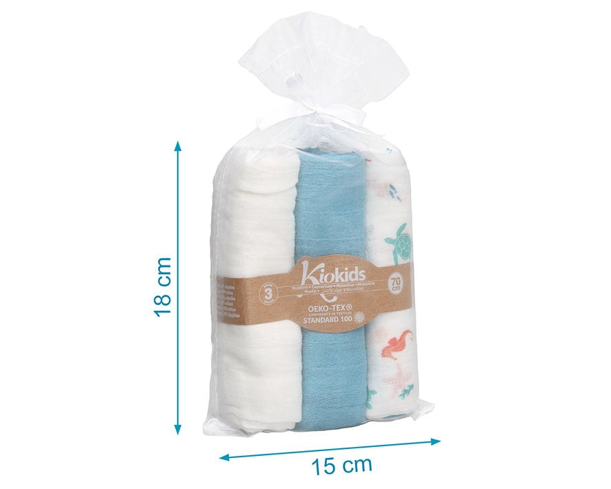 Pack de 3 Juntas de Bambu 70x70cm Kiokids