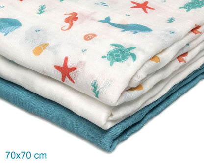 Pack de 3 Juntas de Bambu 70x70cm Kiokids