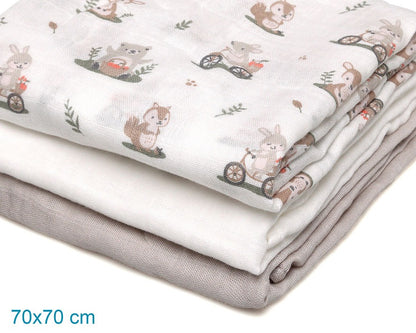 Pack de 3 Juntas de Bambu 70x70cm Kiokids