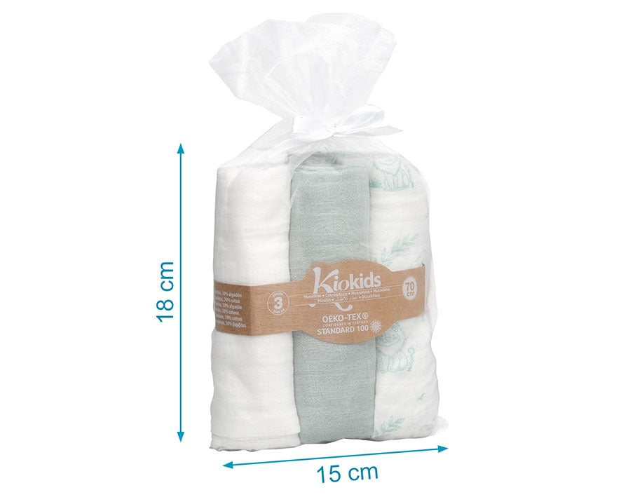 Pack de 3 Juntas de Bambu 70x70cm Kiokids