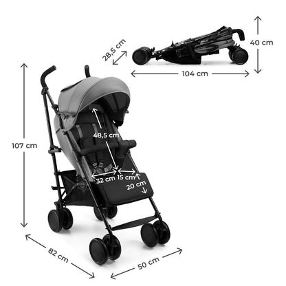 Silla de Paseo SIESTA 2 Plegado Tipo Paraguas de KinderKraft