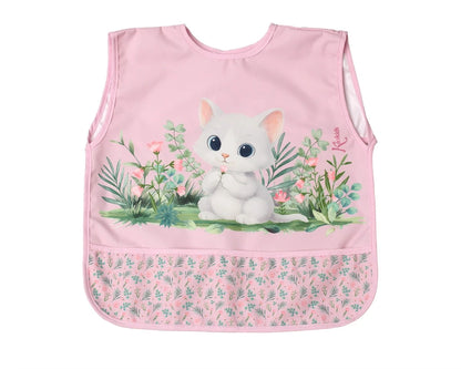 Babero impermeable con bolsillo - rosa de Kiokids