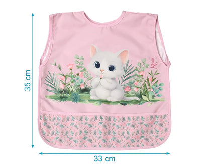 Babero impermeable con bolsillo - rosa de Kiokids