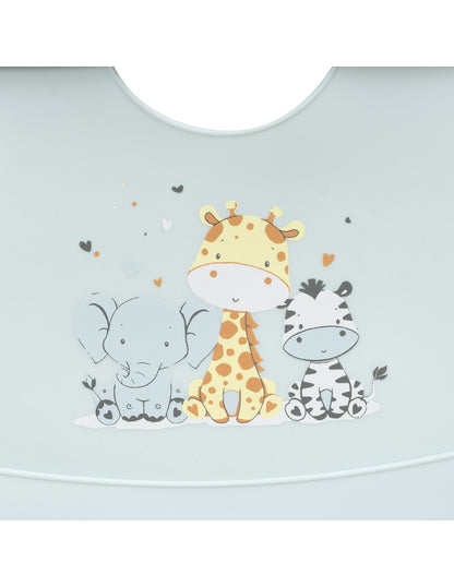 Babero Silicona Estampado Tres Amigos de Interbaby