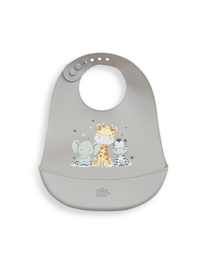 Babero Silicona Estampado Tres Amigos de Interbaby